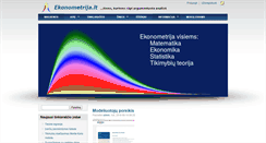 Desktop Screenshot of ekonometrija.lt