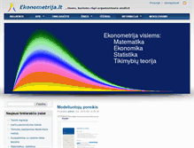 Tablet Screenshot of ekonometrija.lt
